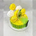 Торт №1041 - С картинкой авокадо и безе