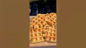 Сырные вафли с лососем и зеленью/Gaufre  saumon fumé ,au fraumage râpé  ❤️‍🔥