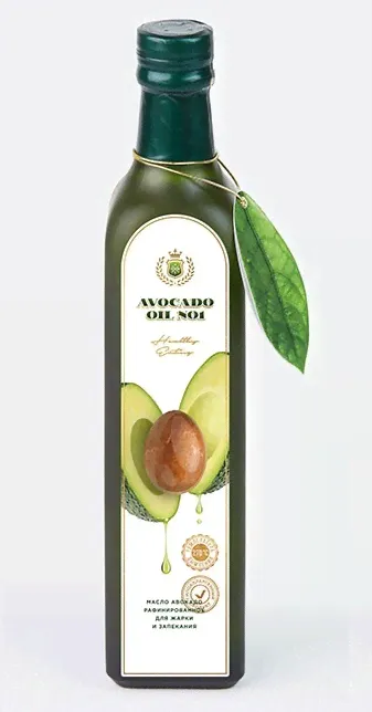 AVOСADO OIL №1 Масло Авокадо гипоаллергенное для жарки и запекания (стекло) 1000 мл-0