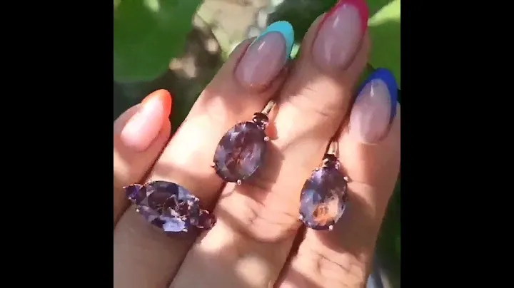 Аметисты в позолоте 🌺 4500р🌺р.17,8 #аметист #натуральныекамни #серебро925
