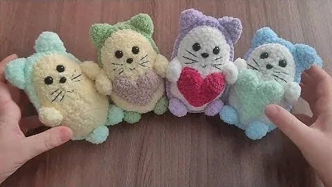Снова сердечки || Авокадо || Вяжу игрушки к 14 февраля ||
