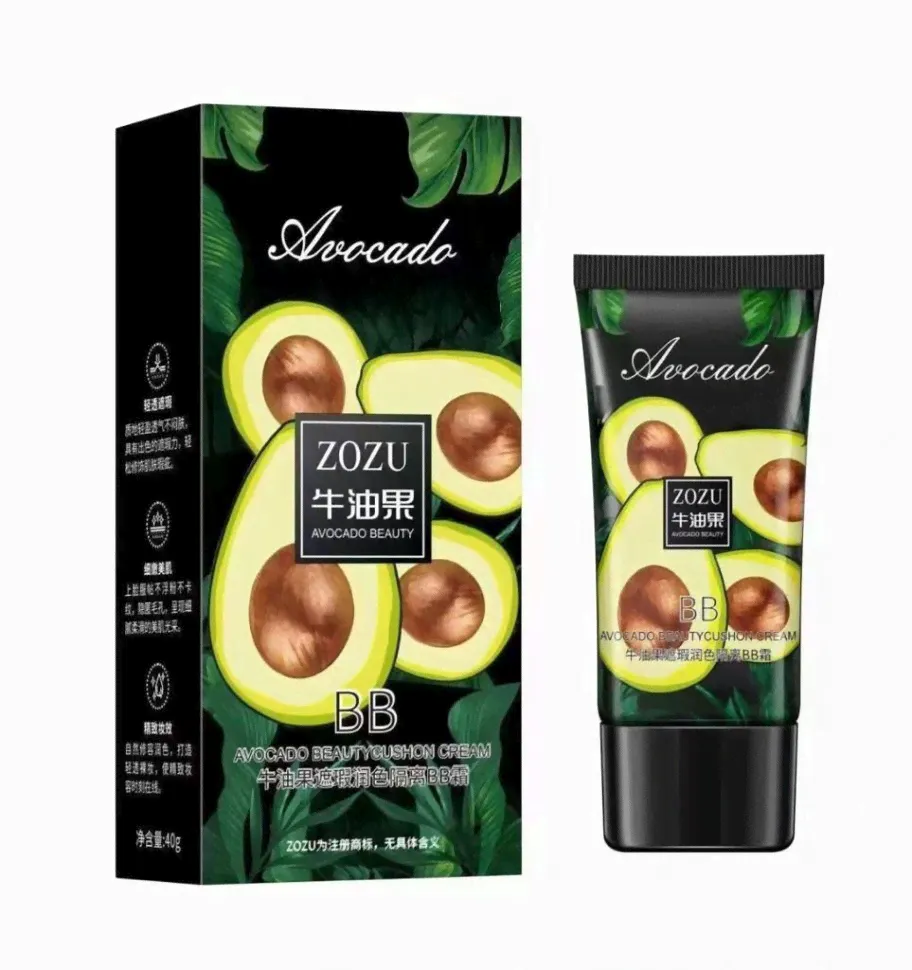 Кушон-крем BB с экстрактом авокадо ZOZU BB Avocado Beautycushon Cream 40гр-0