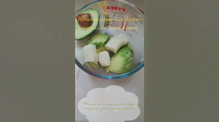 Супер десерт от которого молодеют #десерт #рецепты #ппрецепты #авокадо #вкусно